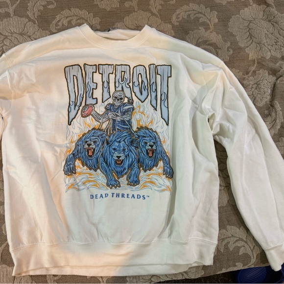 DeadThreads Crewneck Detriot Lions - Picture 1 of 1